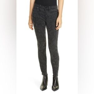 $220 Frame Le Skinny de Jeanne Snakeskin Jeans Size 29